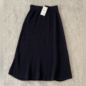 Zara A line ribbed skirt